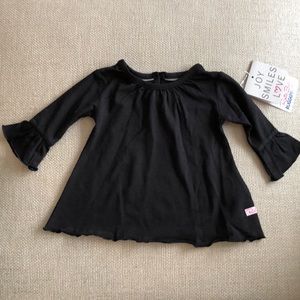 RuffleButts black long sleeve shirt